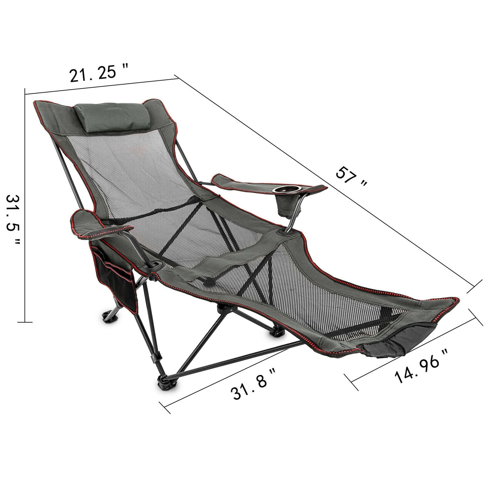 VEVOR Outdoor Folding Camp Chair Backrest
